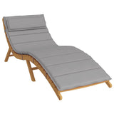 Vidaxx coussin de transat 180x60x4 cm tissu oxford gris