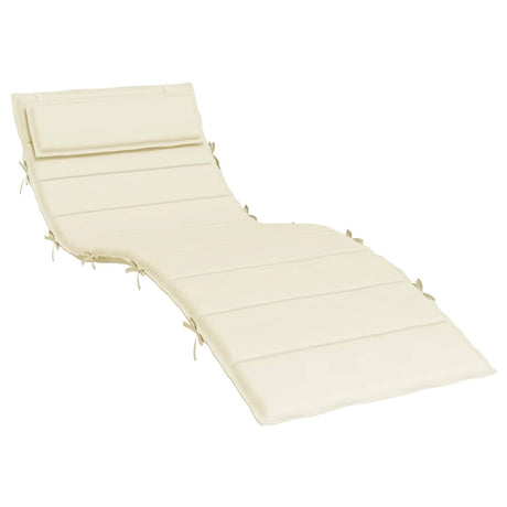 Vidaxx coussin de transat 180x60x4 cm tissu oxford couleur crème