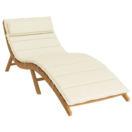 Vidaxx coussin de transat 180x60x4 cm tissu oxford couleur crème