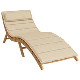 Vidaxx coussin de transat 180x60x4 cm tissu oxford beige