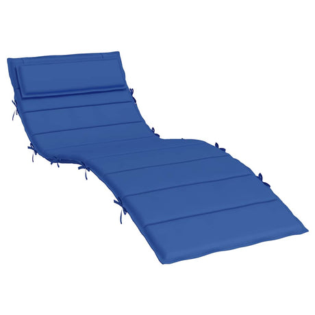Vidaxx coussin de transat 180x60x4 cm tissu oxford bleu royal