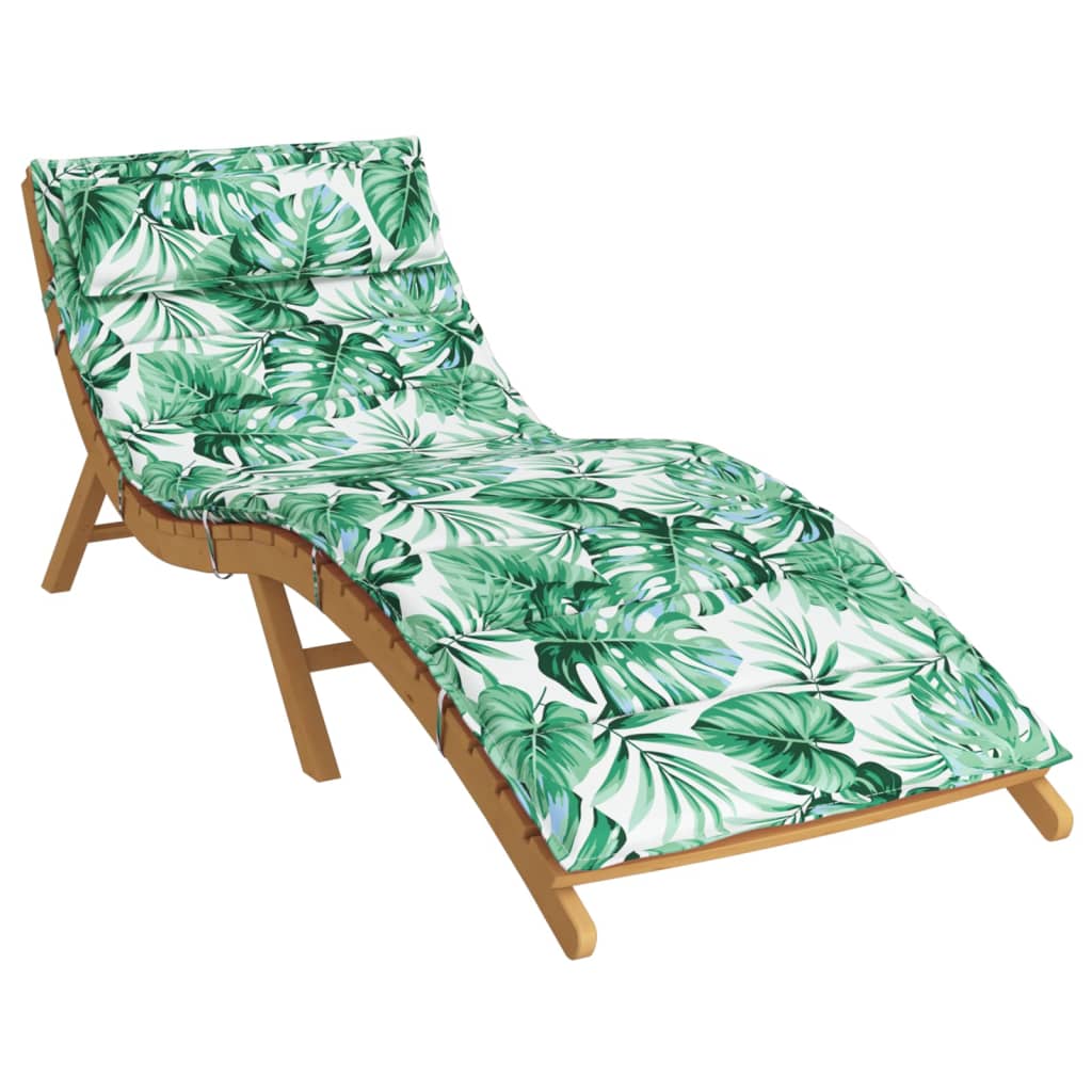 Vidaxl Lounger Kissenblattmuster 180x60x3 cm Oxford Stoff