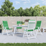 VidaXL coussins de chaise 4 pcs dossier haut tissu oxford vert