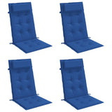 VidaXL Coussins de chaise 6 pcs dossier haut tissu oxford bleu royal