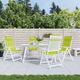 VidaXL coussins de chaise 4 pcs dossier haut tissu oxford vert vif
