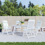 VidaXL coussins de chaise 4 pièces tissu oxford à motif de feuilles à dossier haut