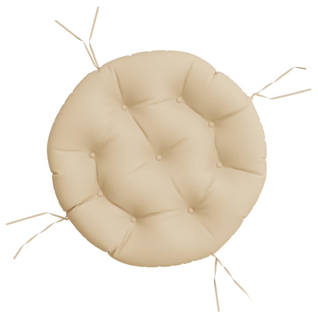 Coussin de siège vidaxl rond Ø 60x11 cm tissu oxford beige