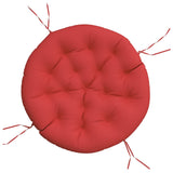 Coussin de siège vidaxl rond Ø 100x11 cm tissu oxford rouge