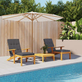 Vidaxl coussins de chaise de patio 2 pcs tissu oxford anthracite