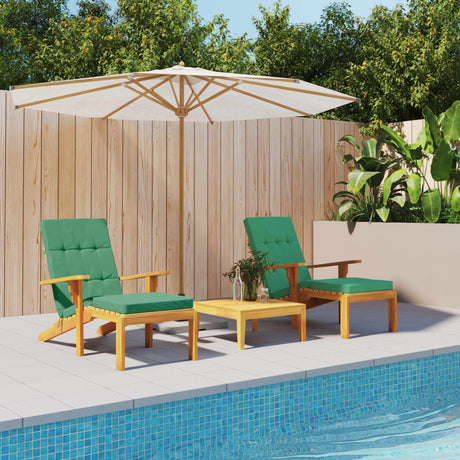 Vidaxx coussins de chaise de patio 2 pcs tissu oxford vert