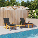 Vidaxx coussins de chaise de patio 2 pcs tissu oxford noir