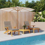 Vidaxx coussins de chaise de patio 2 pcs tissu oxford taupe