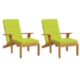 Vidaxx coussins de chaise de patio 2 pcs tissu oxford vert vif