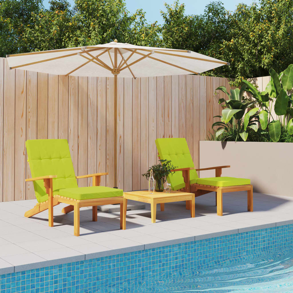 Vidaxx coussins de chaise de patio 2 pcs tissu oxford vert vif