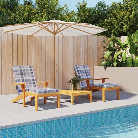 Vidaxx coussins de chaise de patio 2 pcs motif diamant tissu oxford gris
