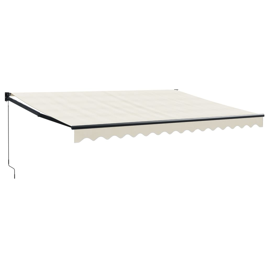 Vidaxl Luifel extensible 4x3 m de poussière et de crème en aluminium -colored