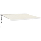 VidaXL Auvent extensible 4x3 m en tissu et aluminium couleur crème