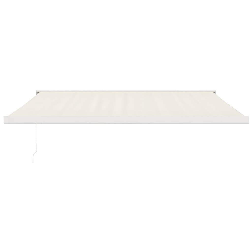 VidaXL Auvent extensible 4x3 m en tissu et aluminium couleur crème