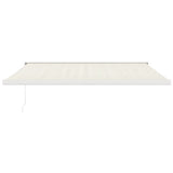 VidaXL Auvent extensible 4x3 m en tissu et aluminium couleur crème