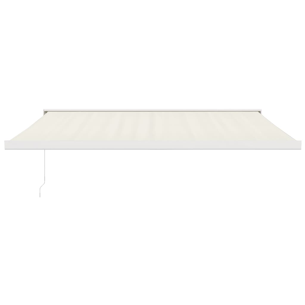 VidaXL Auvent extensible 4,5x3 m tissu et aluminium couleur crème