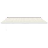 VidaXL Auvent extensible 4,5x3 m tissu et aluminium couleur crème
