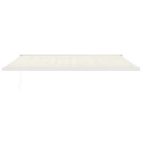 VidaXL Auvent extensible 5x3 m tissu et aluminium crème