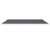 VidaXL Auvent extensible 4,5x3 m tissu et aluminium anthracite