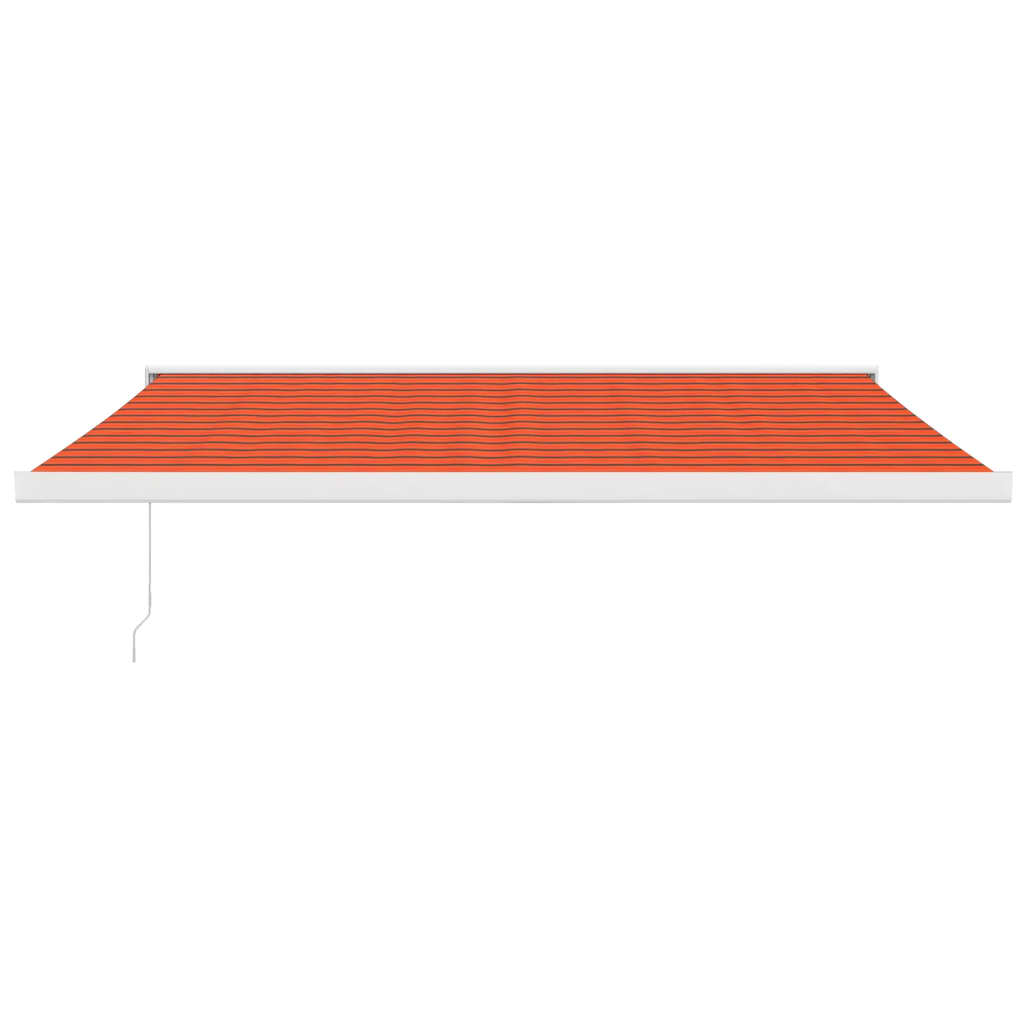 VidaXL Auvent extensible 4x3 m tissu et aluminium orange et marron