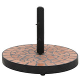 Vidaxx pied de parasol rond 12 kg couleur terre cuite