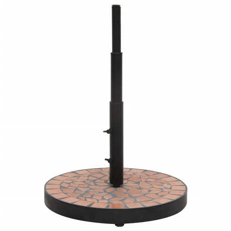 Vidaxx pied de parasol rond 12 kg couleur terre cuite