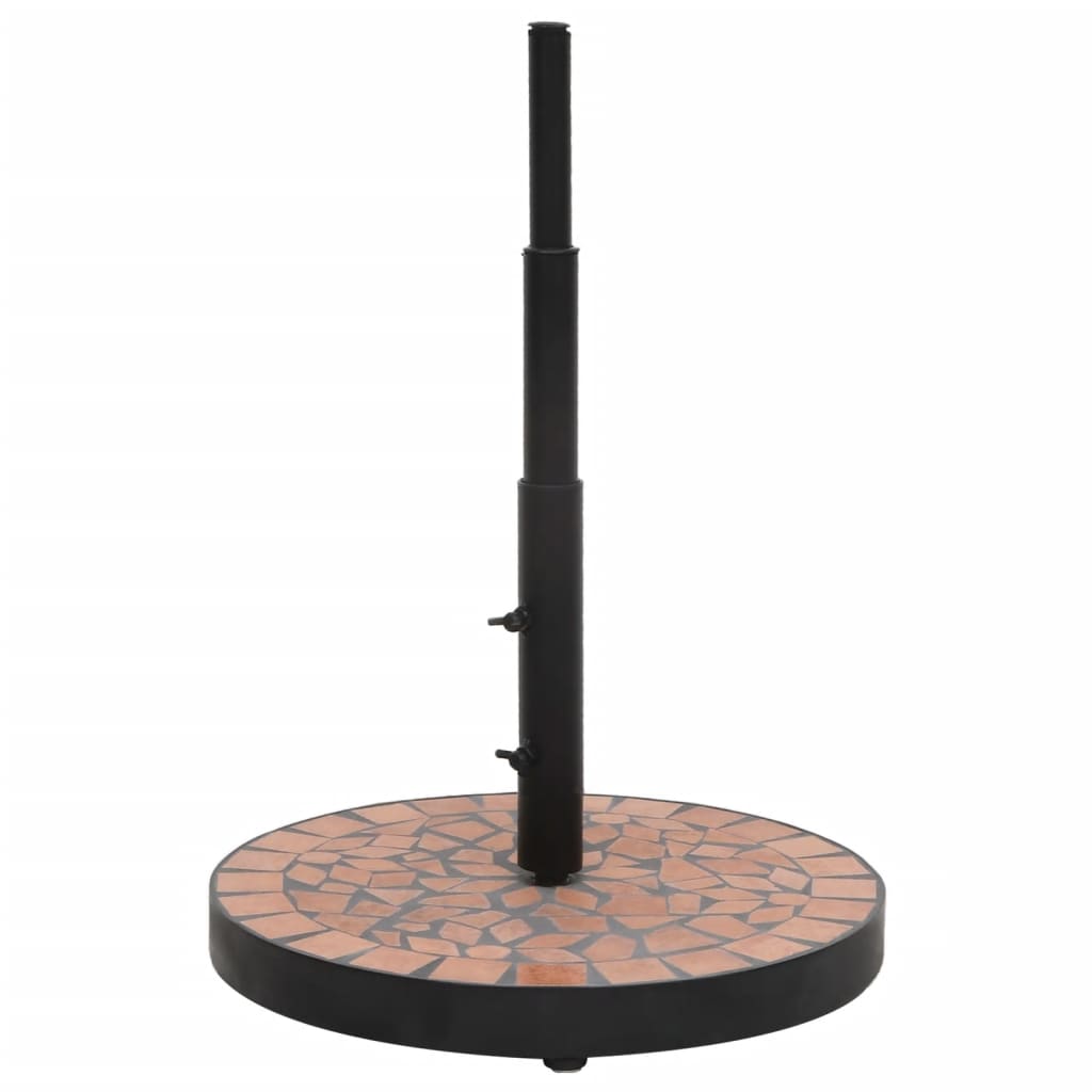 Vidaxx pied de parasol rond 12 kg couleur terre cuite