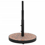 Vidaxx pied de parasol rond 12 kg couleur terre cuite