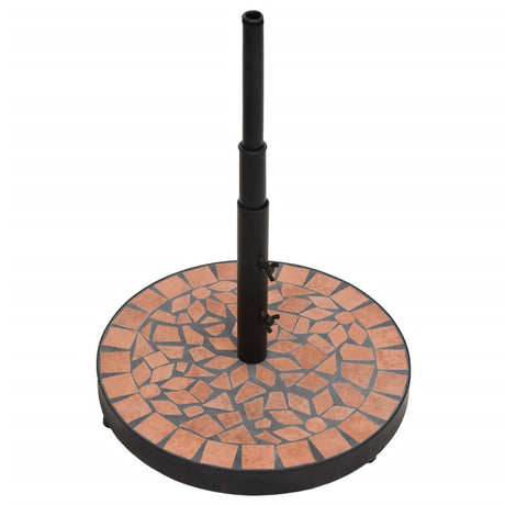 Vidaxx pied de parasol rond 12 kg couleur terre cuite