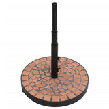 Vidaxx pied de parasol rond 12 kg couleur terre cuite