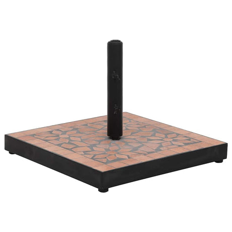 Vidaxx pied de parasol carré 12 kg couleur terre cuite