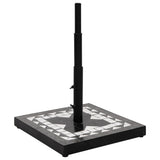 Vidaxx pied de parasol carré 12 kg noir et blanc