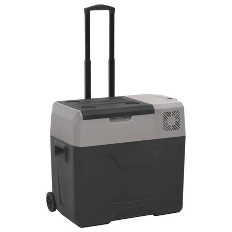 Vidaxx glacière à roulettes et poignée 30 l polypropylène noir et gris