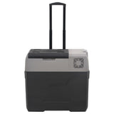 Vidaxx glacière à roulettes et poignée 30 l polypropylène noir et gris