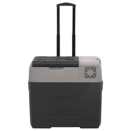 Vidaxx glacière à roulettes et poignée 30 l polypropylène noir et gris