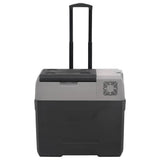 Vidaxx glacière à roulettes et poignée 40 l polypropylène noir et gris