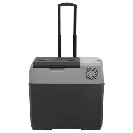 Vidaxx glacière à roulettes et poignée 40 l polypropylène noir et gris