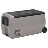 Vidaxx glacière à roulettes et poignée 36 l polypropylène noir et gris