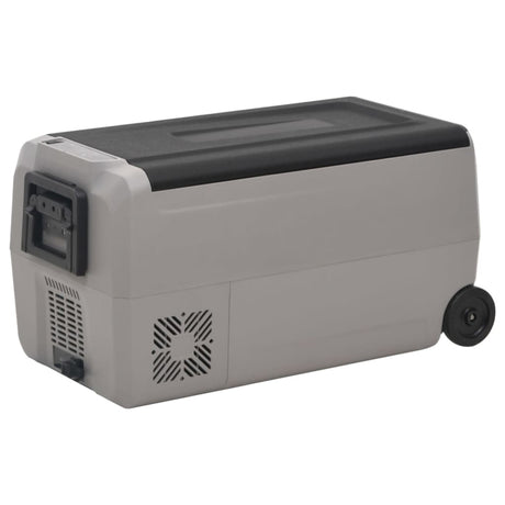 Vidaxx glacière à roulettes et poignée 36 l polypropylène noir et gris