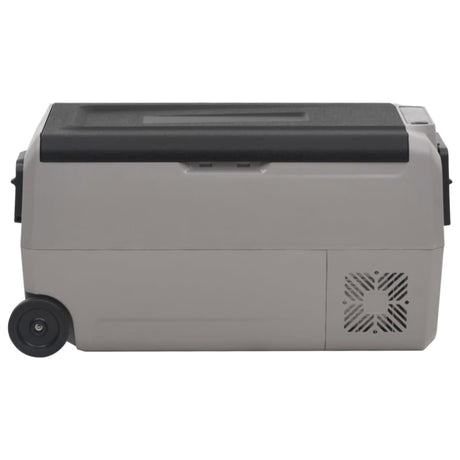 Vidaxx glacière à roulettes et poignée 36 l polypropylène noir et gris