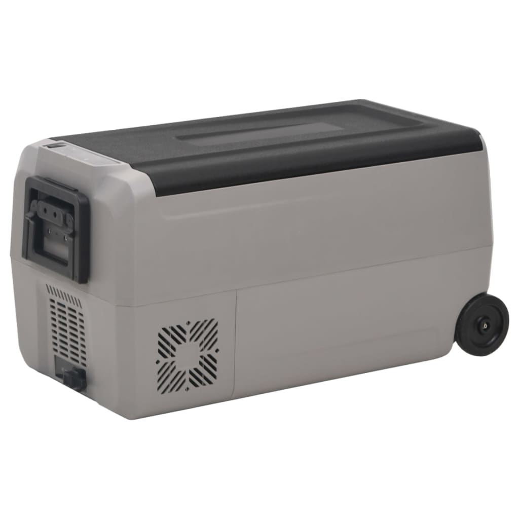 Vidaxx glacière à roulettes et poignée 60 l polypropylène noir et gris