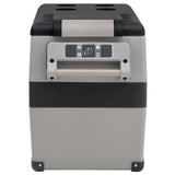 VidaXL Glacière avec poignée 45 L PP PE noir et blanc