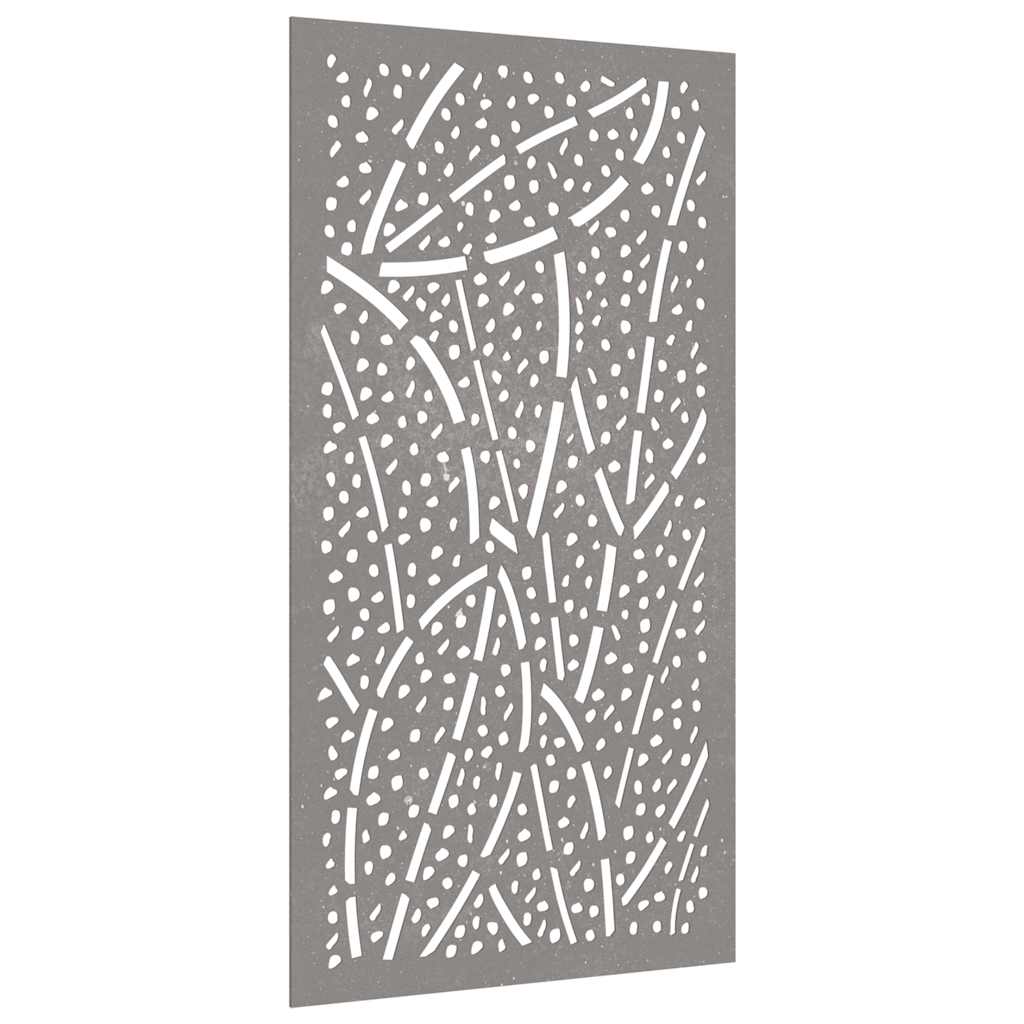 Vidaxxl décoration murale jardin feuille design 105x55 cm acier corten