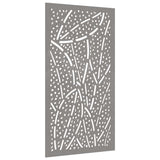 Vidaxxl décoration murale jardin feuille design 105x55 cm acier corten