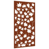 Vidaxx décoration murale jardin feuille d'érable design 105x55 cm acier corten