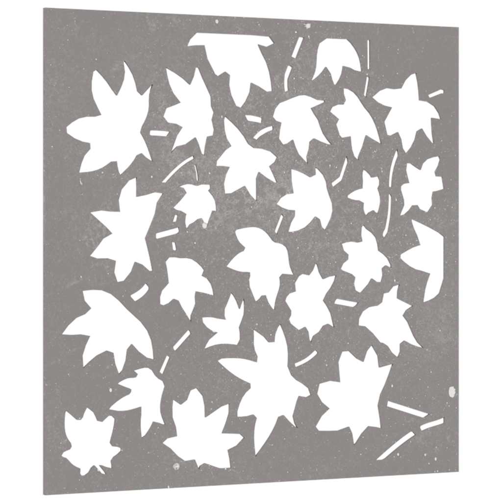 VidaXL décoration murale jardin feuille d'érable design 55x55 cm acier corten